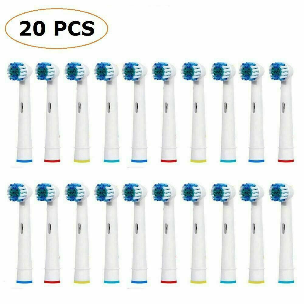 20 PCS TOOTHBRUSH REPLACEMENT BRUSH HEADS FOR BRAUN ORAL-B PRECISION CLEAN