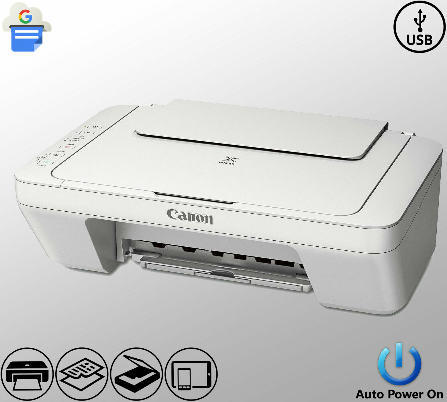 Canon Color Printer All-in-One Copier Scanner Home Office USB (ink not included)