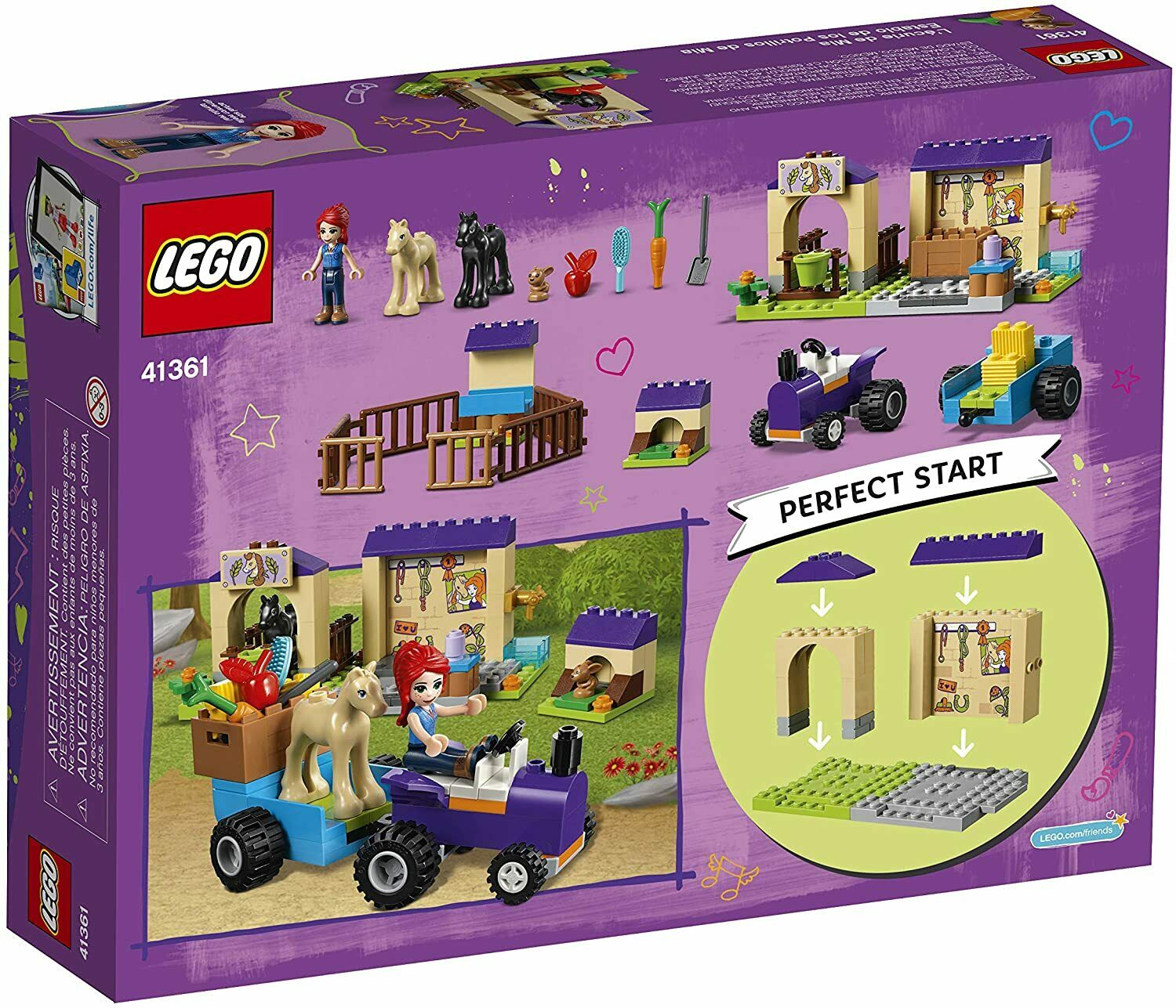 LEGO Friends 4+ Mia’s Foal Stable 41361 Building Kit 118 Pieces – Flidbe