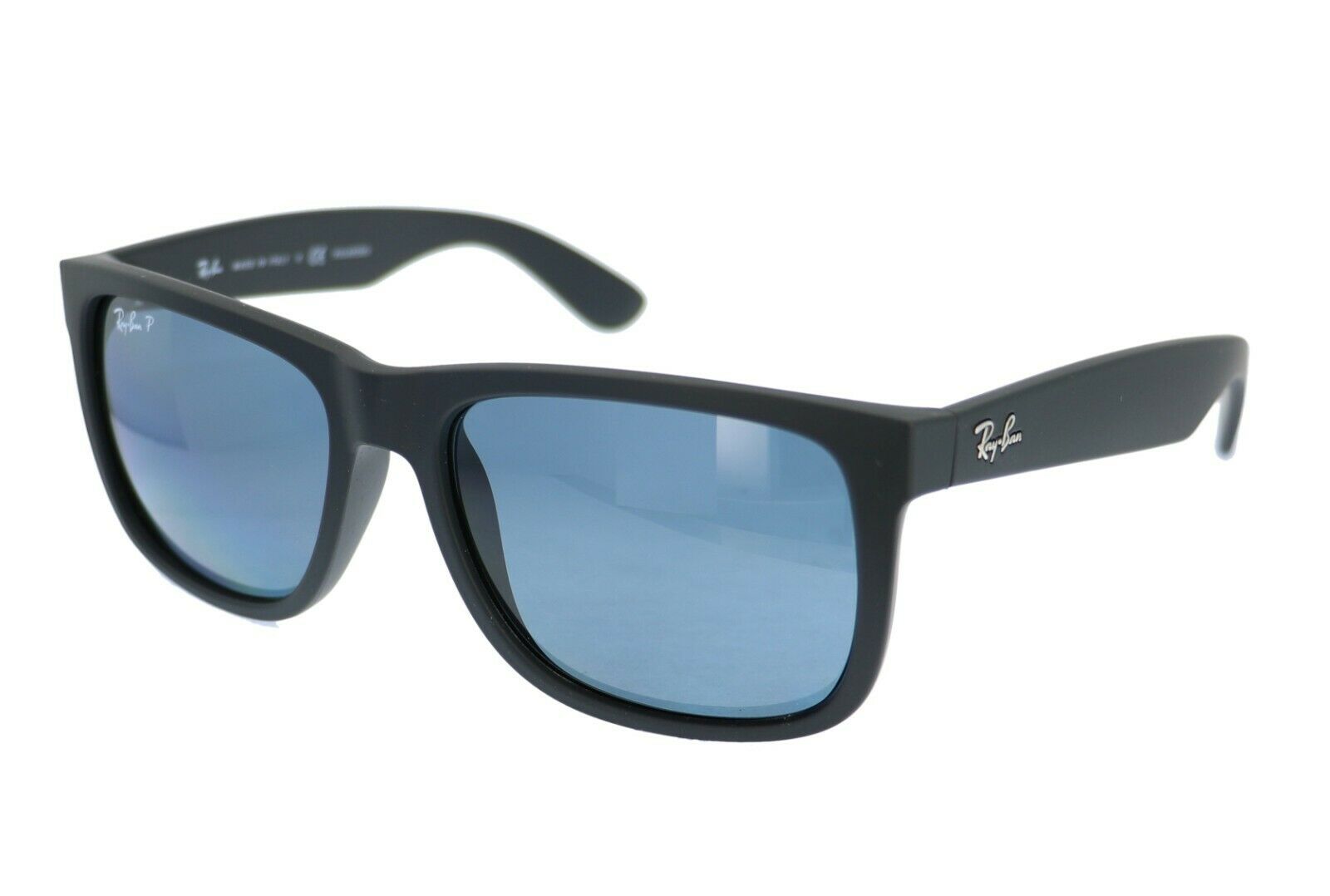 Ray-Ban Justin Men’s Polarized Blue Classic Sunglasses RB4165 622/2V 55 ...