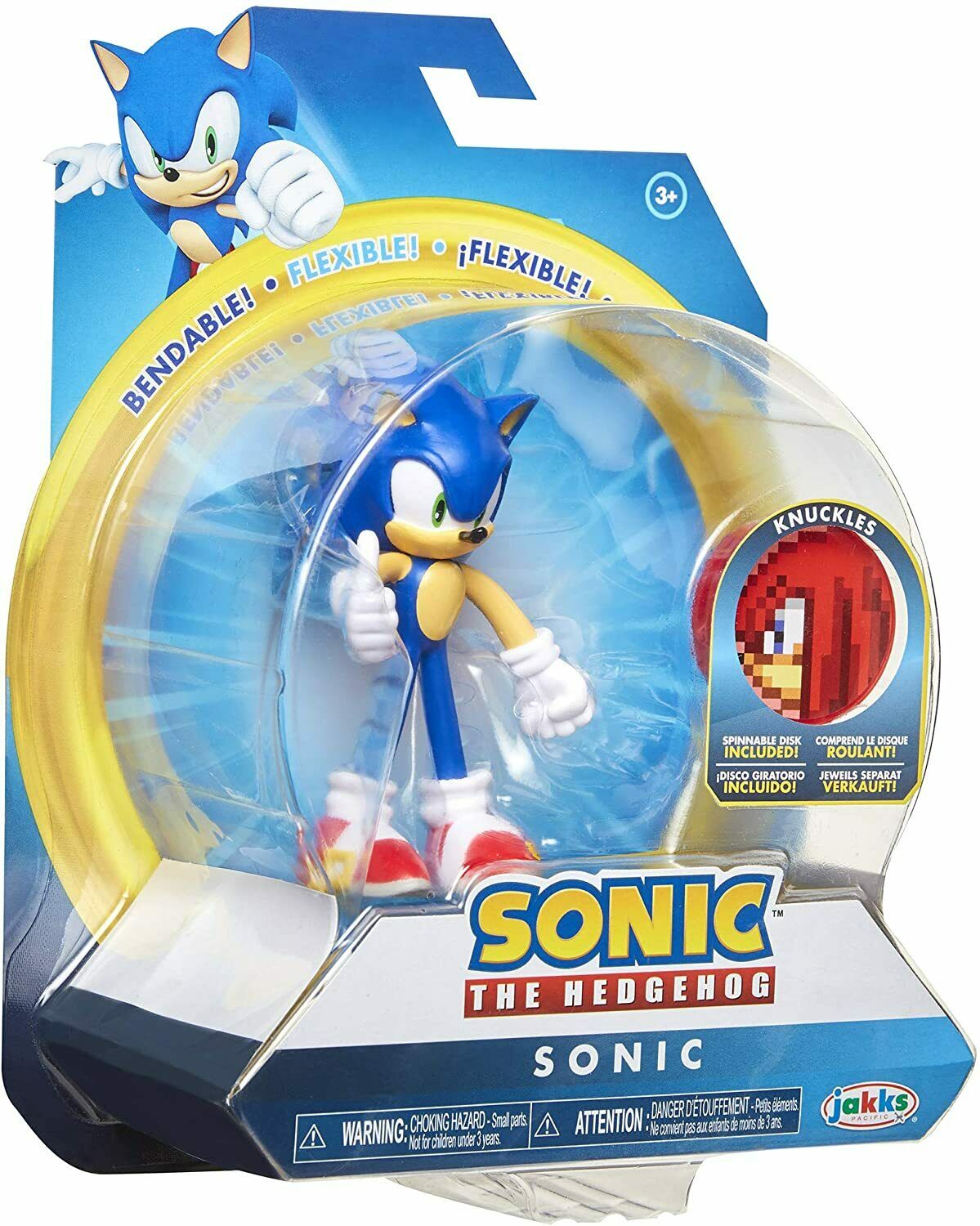 Sonic The Hedgehog Sonic 4″ Bendable Action Figure by Jakks Pacific ...